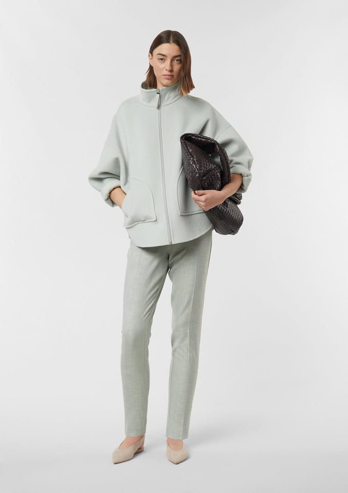 Dames broek met een verfijnde slim fit silhouette COMMA