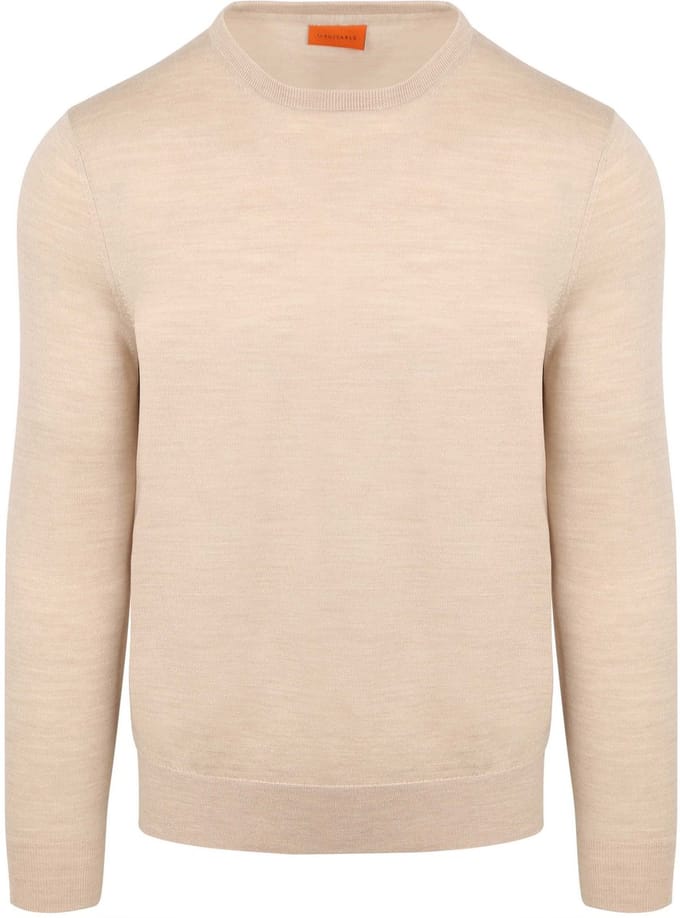 Suitable Merino Pullover Ecru - Maat L - Heren - Sweater