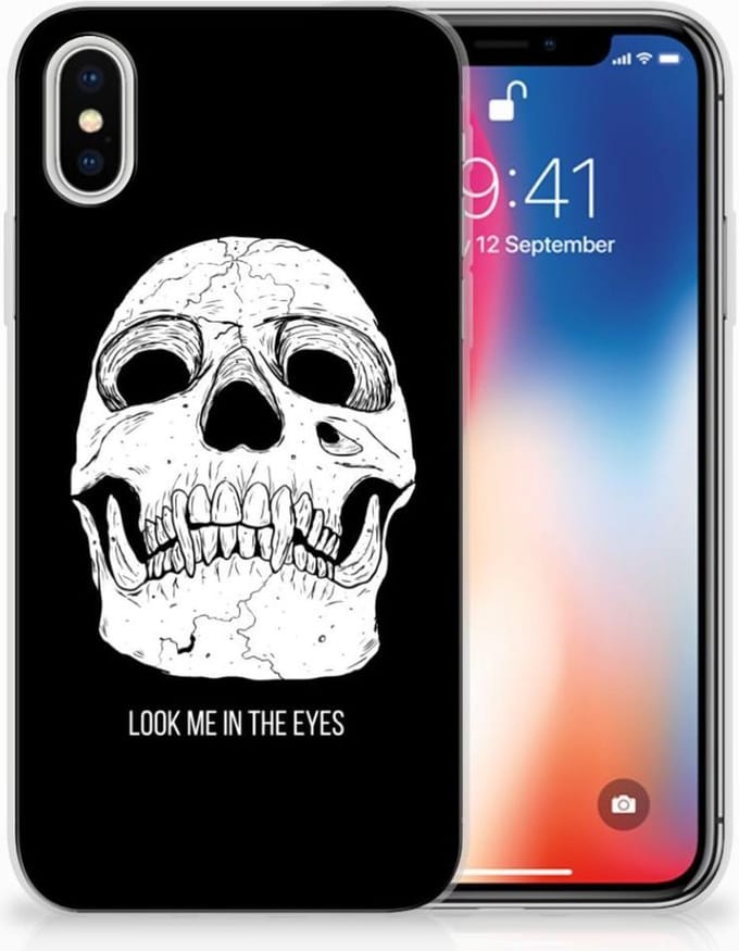 Silicone Back Case Apple iPhone X | Xs Skull Eyes