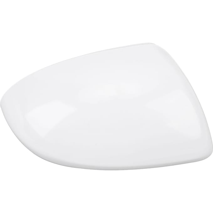 Zijspiegelkap Cover Wit Stijlvolle Look UV-bescherming Krasbestendig Zijachteruitkijkvleugelspiegel white