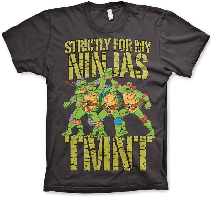 Teenage Mutant Ninja Turtles Heren Tshirt -S- Strictly For My Ninjas Grijs
