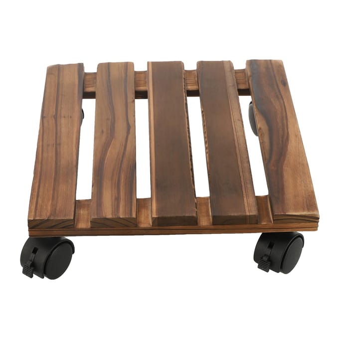 Planten Display Standaard Binnen Woonkamer Plank Vrijstaande Bloemenplank met Rijwiel voor Tuin beige