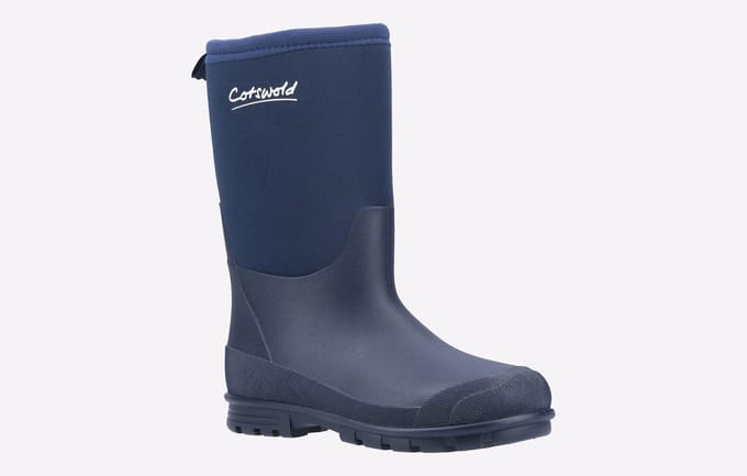 Cotswold Hilly Neoprene Tpr+neopreen Kinderen Marineblauwe Regenlaarzen