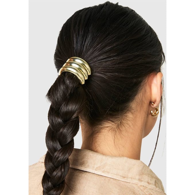 boohoo Dames Chunky Gold Hair Cuff | Goud