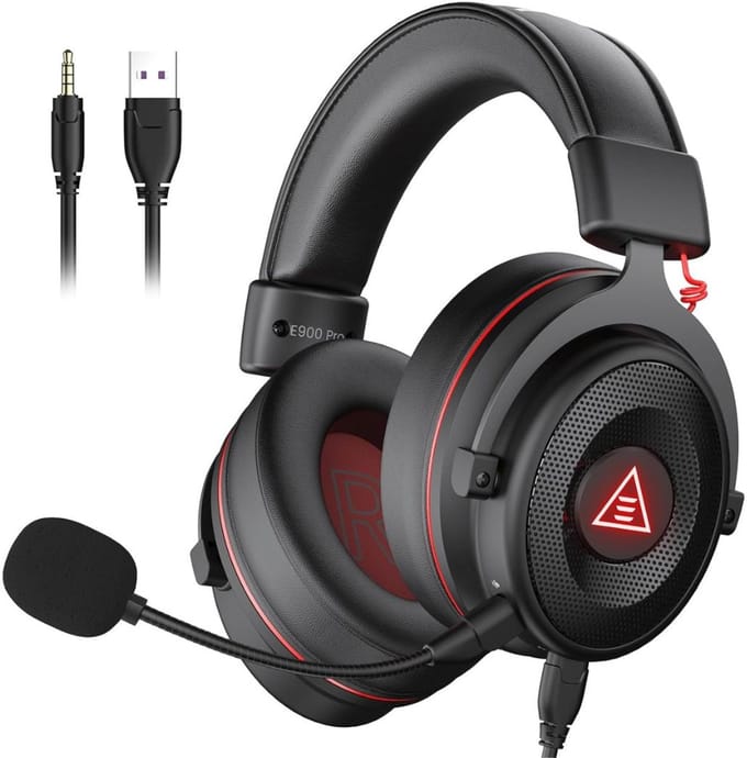 CLVP® Game Headset - Koptelefoon Gaming - Met Microfoon - Zwart