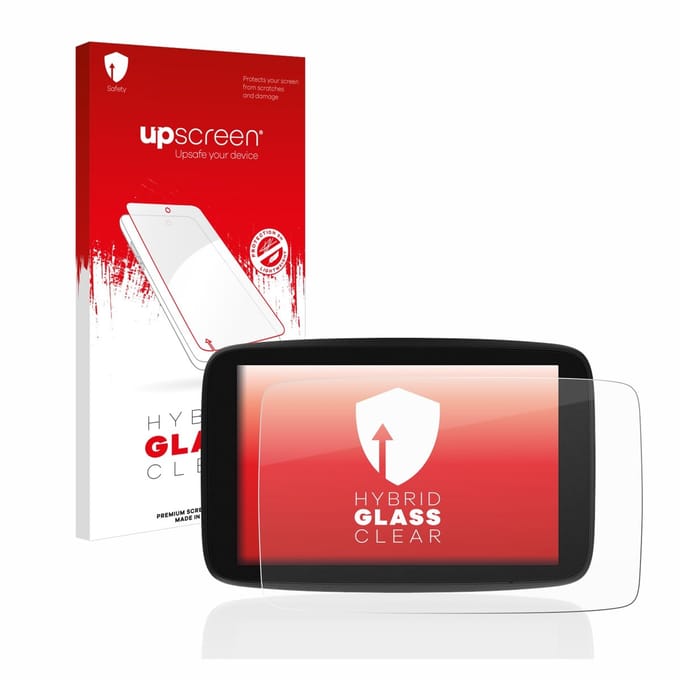 upscreen - Screenprotector voor TomTom Go Expert 7" - Folie Beschermfolie Beschermglas transparant