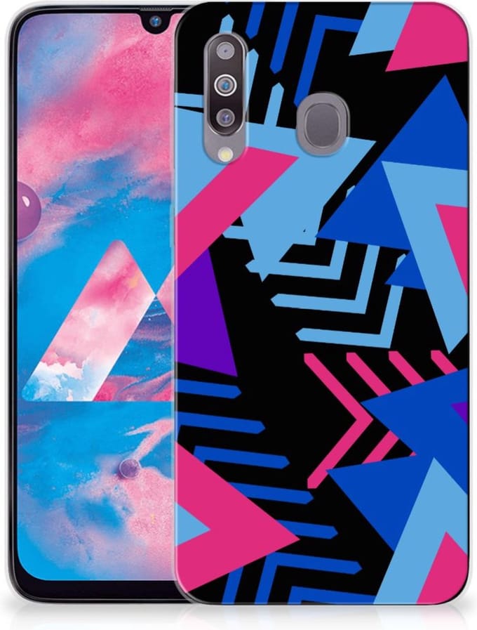 Samsung Galaxy M30 TPU Hoesje Funky Triangle