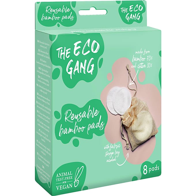The Eco Gang Herbruikbare Bamboe Wattenschijfjes - 8 stuks