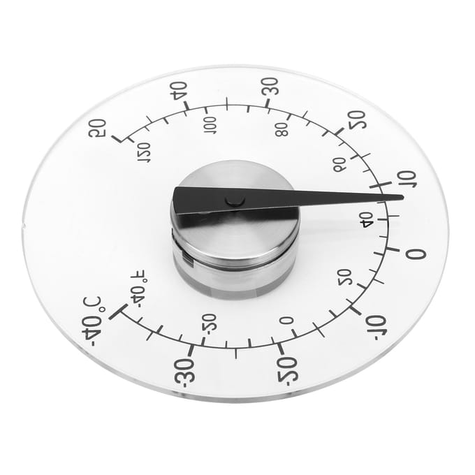 Buitenthermometer Zelfklevend Transparant Raam Deur Kas Temperatuur Monitor Tester white