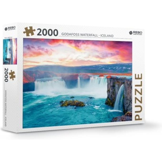 Rebo legpuzzel 2000 stukjes - Godafoss waterfall