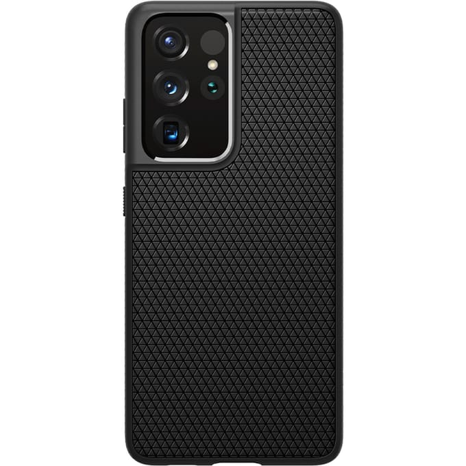 Spigen Liquid Air™ Backcover voor de Samsung Galaxy S21 Ultra - Zwart