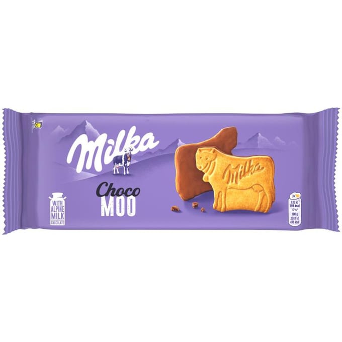 Cookies Choco Moo Milka enrobés de chocolat au lait 120 g