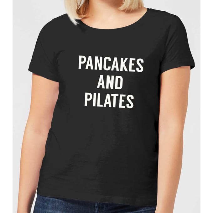 Pancakes and Pilates Women's T-Shirt - Black - 3XL
