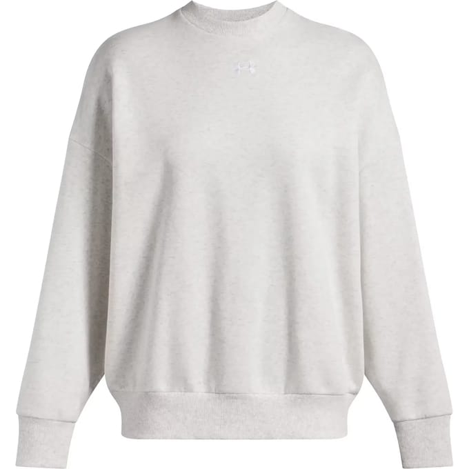 Under Armour Damen Sweatshirt Rival Fleece Os Crew 1386463 Gray 023-S (US SM)