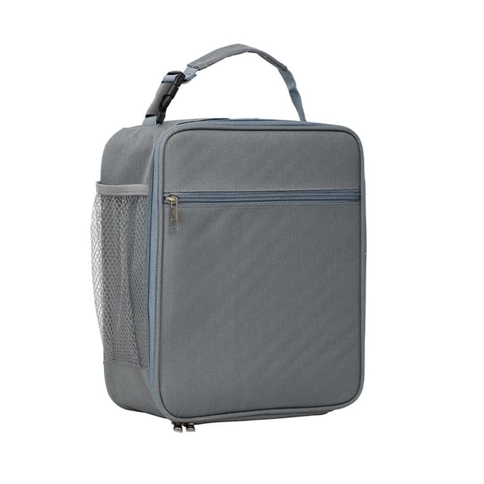 Geïsoleerde lunchtas voor mannen en vrouwen Herbruikbare lunchbox Draagbare koeltas Waterdicht Grote capaciteit zwart