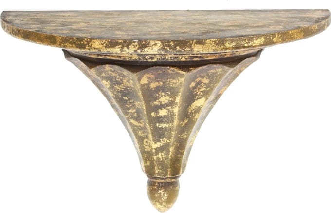 Console antiek bruin blauw