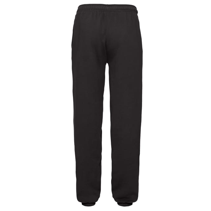 Fruit of the Loom Heren Joggingbroek met elastische zoom (Zwart)