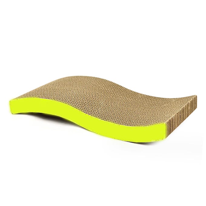 Kattenkrabmat Draagbaar Krasbestendig Gegolfd Groot Kattenkrabbord voor Binnen beige