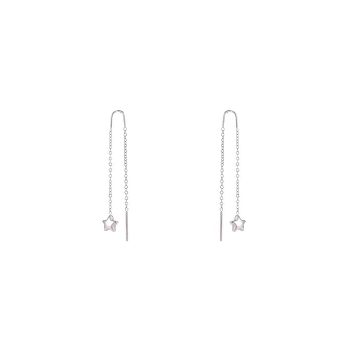 Day&Eve by Go Dutch Label Oorhangers Pull Trough Ster Zilver