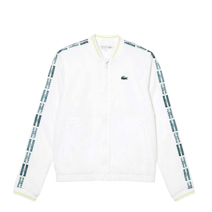 Lacoste Dames-T-shirt met opdruk, standaardpasvorm (Wit)