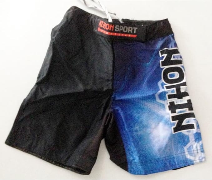 Nihon MMA Shorts Blue Cyber (Maat: XS)