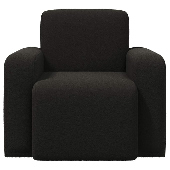 vidaXL - Fauteuil - Zwart - Bouclé