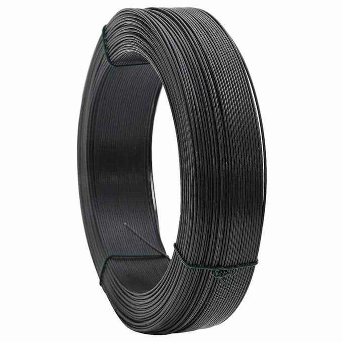 vidaXL - Hekbinddraad - 250 - m - 1,4/2 - mm - staal - antraciet