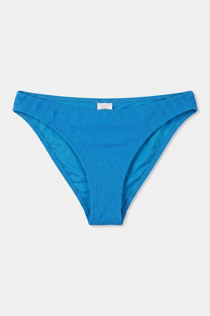 Shiwi Regular Bikini Bottom Madeira Structure Blue Madeira Structu Maat: 44 | Bikini's Outlet | Dames | Blauw