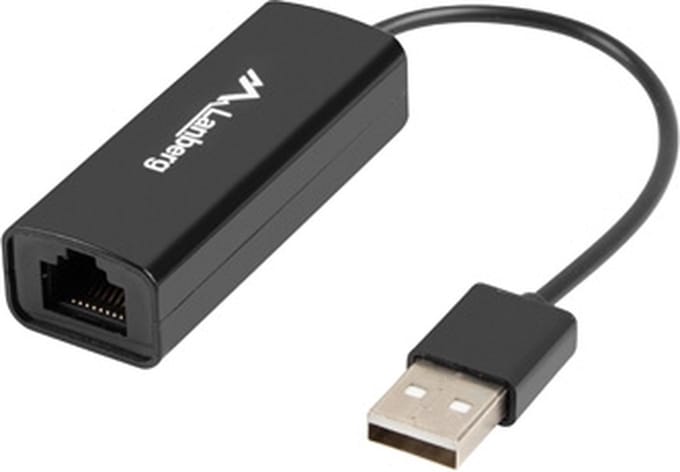 Lanberg Usb Naar Rj-45 Netwerkkaart 100Mb Snelle Verbinding Met Computer