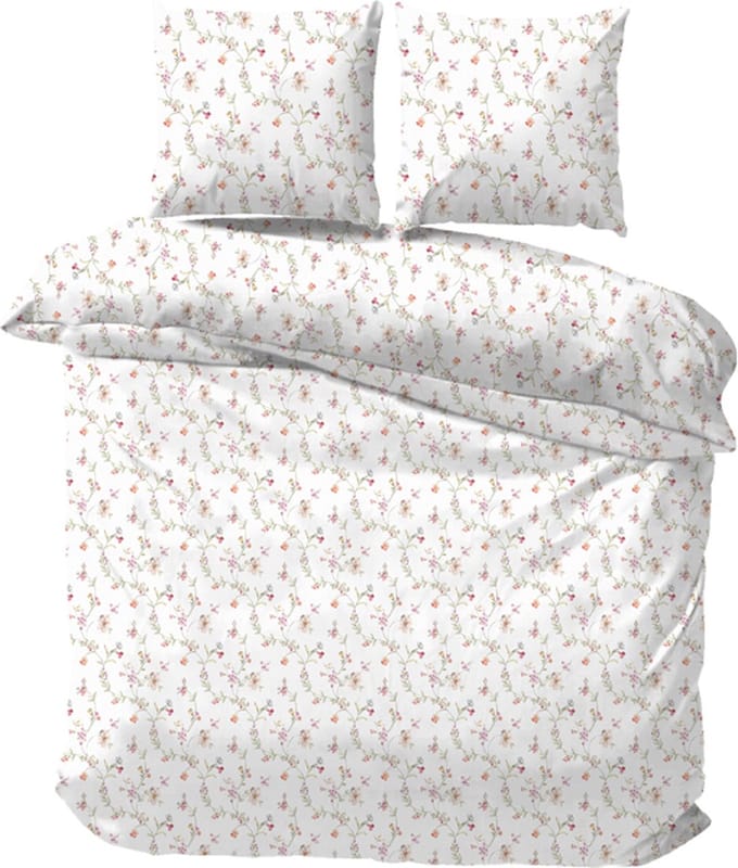 iSleep Dekbedovertrek Miriam - Litsjumeaux - 240x200/220 cm - Wit