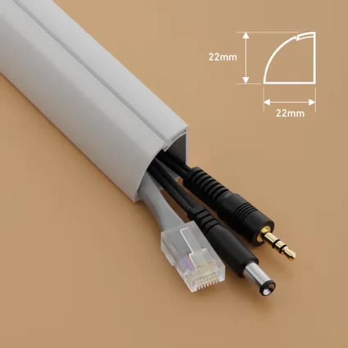 D-line Kabelgoot 22x22mm 2m Wit