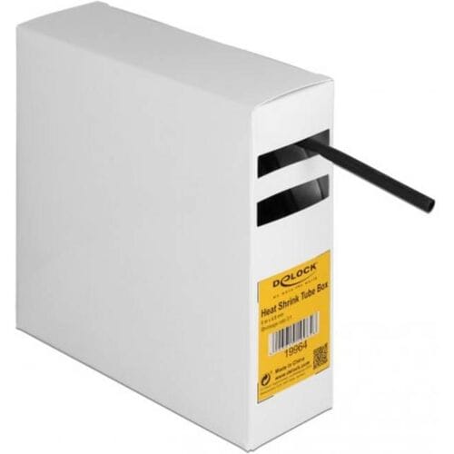 Delock 19964 Krimpkous Zwart 4 mm Krimpverhouding:3:1 1 stuk(s)