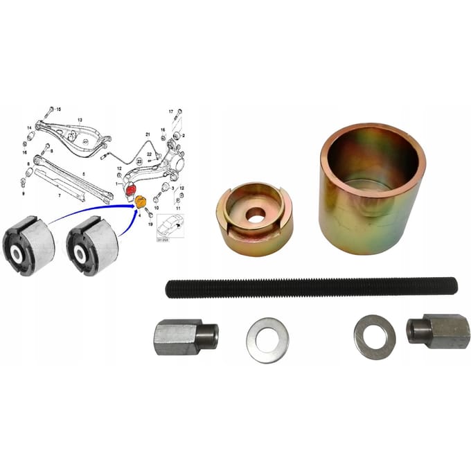 AMD TOOLS - Gereedschap Voor Achterste Ophangingsbushings - BMW E36 E46 X3 E83