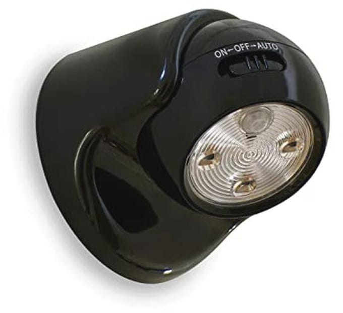 Draadloze bewegingssensor LED beveiligingslamp - zwart