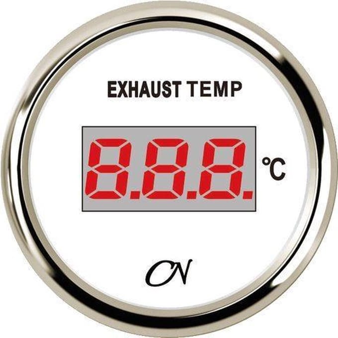 CN digitale witte Uitlaattemperatuurmeter Ø52mm Thermokoppel