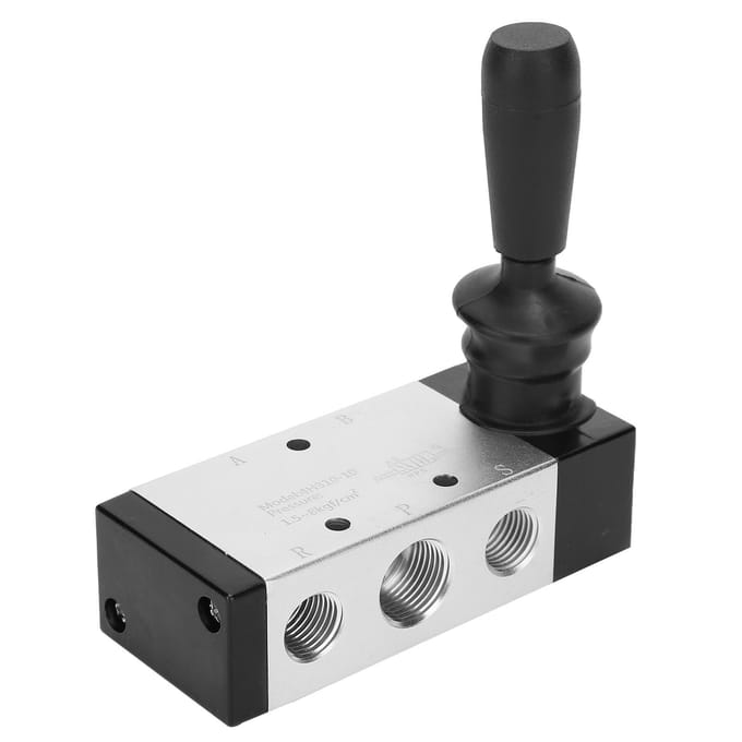 Vanne Pneumatique Air Interrupteurs de Contrôle à Levier Manuel 4H310‑10 0 0.8Mpa PT3 8in PT1 4in