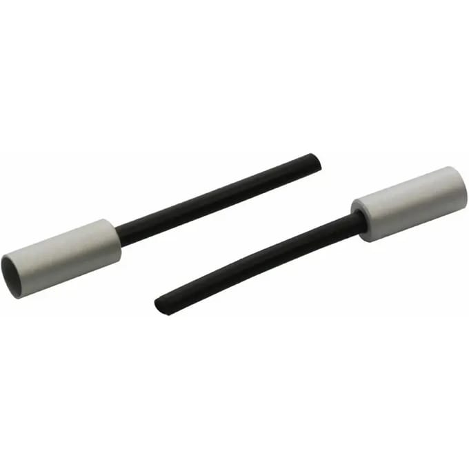 Elvedes Kabelhoedjes 5 X 46 Mm Aluminium Zwart/zilver 50 Stuks