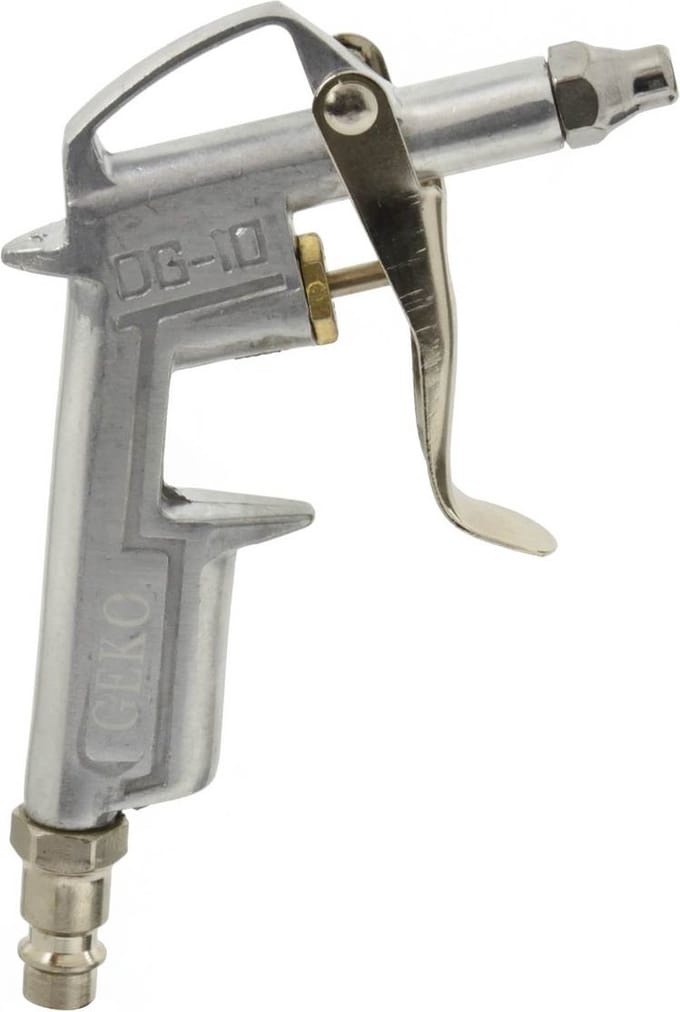GEKO Luchtblaaspistool - Korte Nozzle - Aluminium - Tot 15 Bar