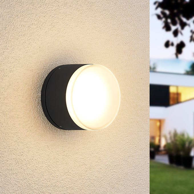 Lindby Mathea LED buiten plafondlamp, cilinder
