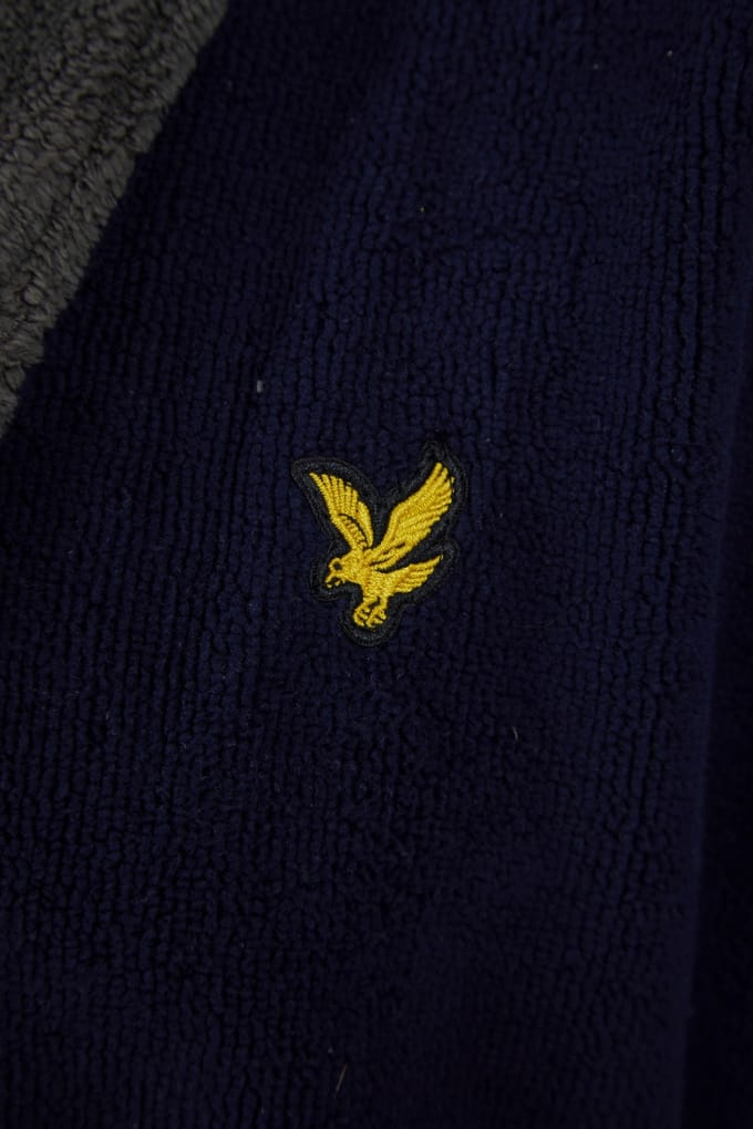 Lyle & Scott Adrian Bathrobe Peacoat/granite Grey Taglia: S | Abbigliamento da Notte Outlet | Uomo | Grigio
