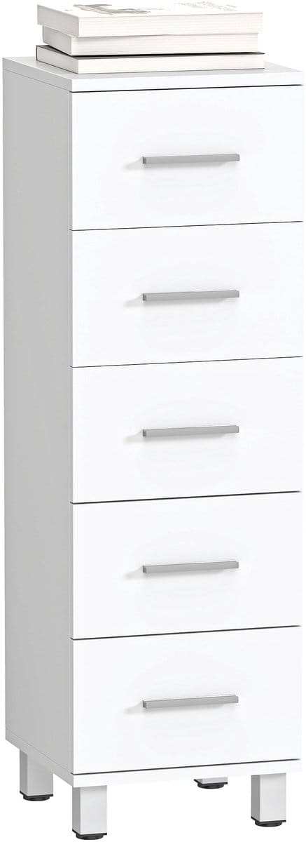 Homcom Ladekast-Spaanplaat-30L x 30B x 95H cm-Wit