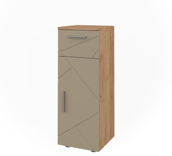Vicco Irma Halfhoge kast – 30 x 81 cm Krachtige eik goud