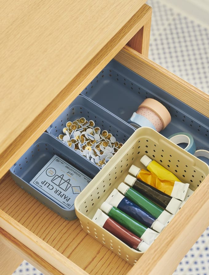 NHG Stapelmandje SEOUL ORGANIZER S, blauw