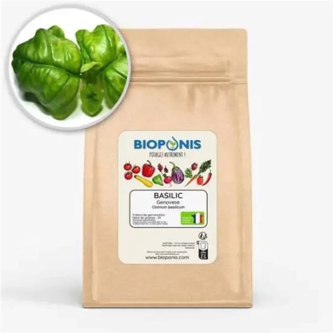 Voeding voor de moestuin Bioponis Basilic Genovese (x5)