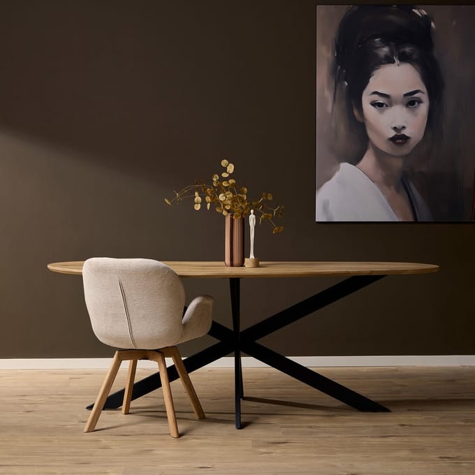 Eettafel Cloud organisch 180 cm eiken - naturel