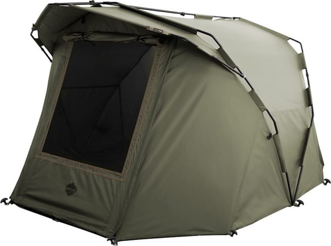 Karpertent - Delphin - Panorama - Easy - 2-man - Vistent - 2 persoons tent - Groen - inclusief opbergtas