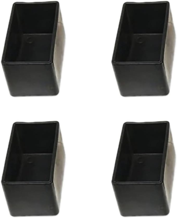 Rechthoekige stoelpootdoppen - Antislip en Vloerbescherming - 8 Stuks