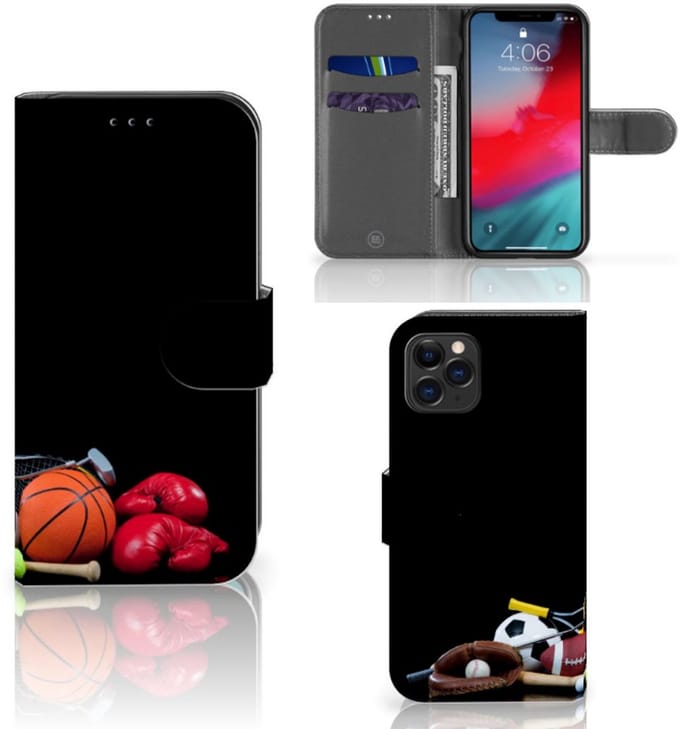 Apple iPhone 11 Pro Wallet Case met Pasjes Sports