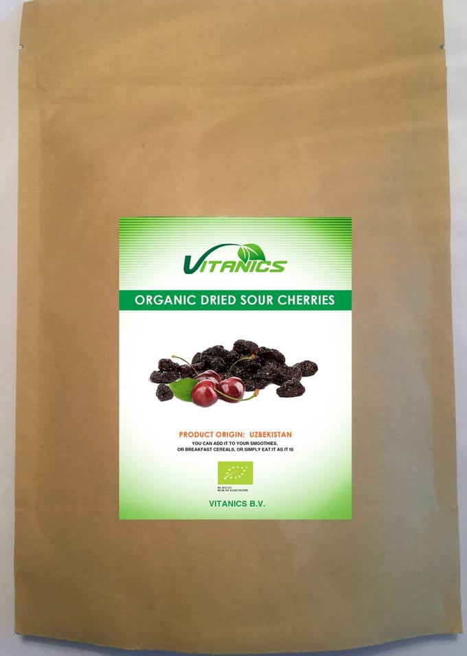 Biologische Gedroogde Zure Kersen 400g