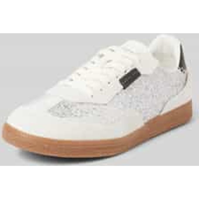 Sneakers van leermix, model 'EMPORIA'